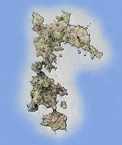 Πάτμος δορυφορικός χάρτης